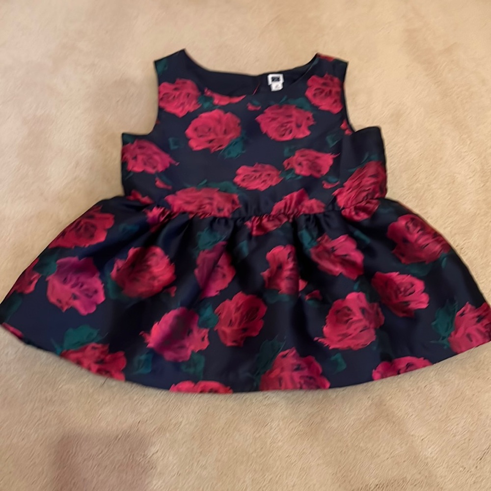 Pink floral ruffle short sleeve shirt